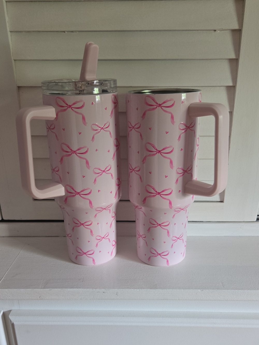 40 oz Metal Cups With Handle (×2)